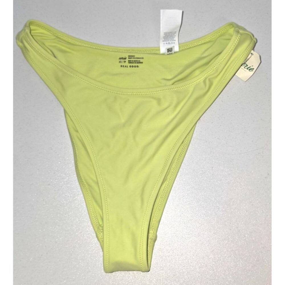 Aerie Green Cheekiest Swim Bathing Suit Bottom Size XS NEW With Tags